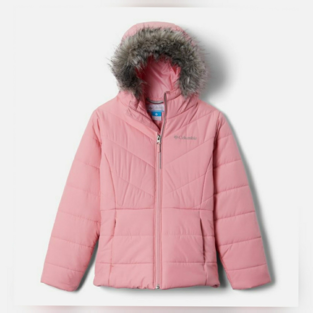 NWT Columbia Girls’ Pink Snow, Rain, Cold Weather Jacket, Large 14, Winter